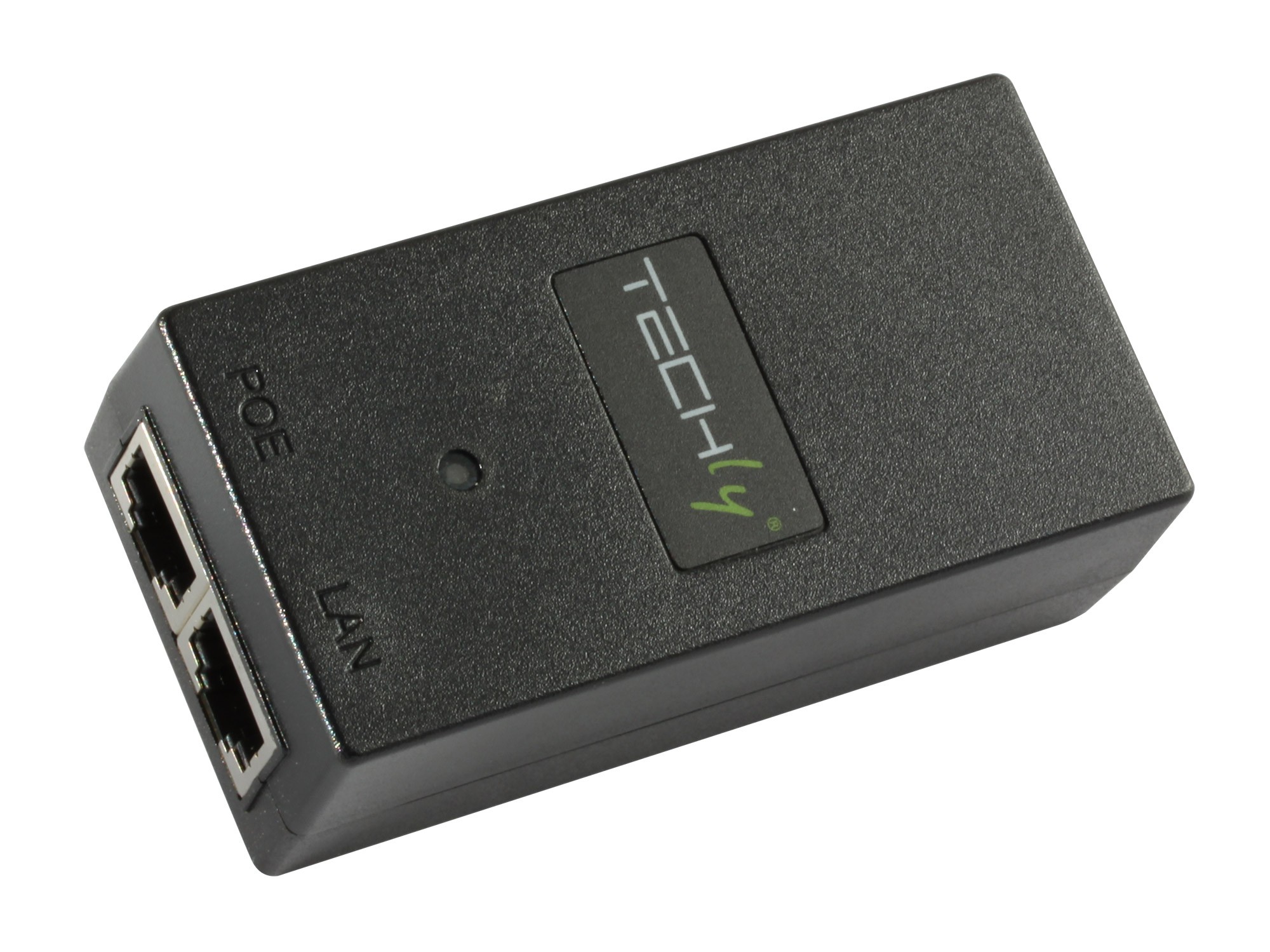 TECHLY PoE Injector Injektor 1 Port 48 V DC IEEE 8023af kompatibel Class 3 PoE 15 Watt 10100