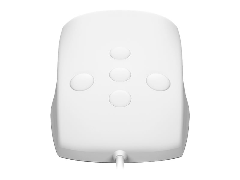 KEYSONIC KSM-3020M-W Maus Wsser- und staubdicht nach IP68 aus Silikon USB-Kabel 1,8m in weiss