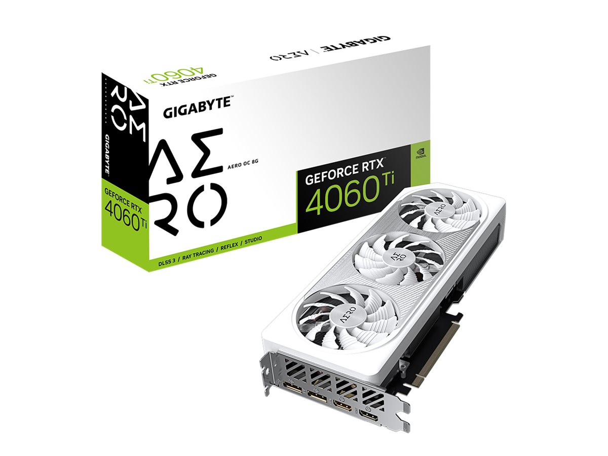 Gigabyte GeForce RTX 4060 Ti AERO OC 8G - Grafikkarten - GeForce RTX 4060 Ti - 8 GB