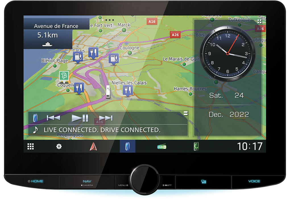 JVC DNR992RVS USB BT Navigation 10,1″ HD Display