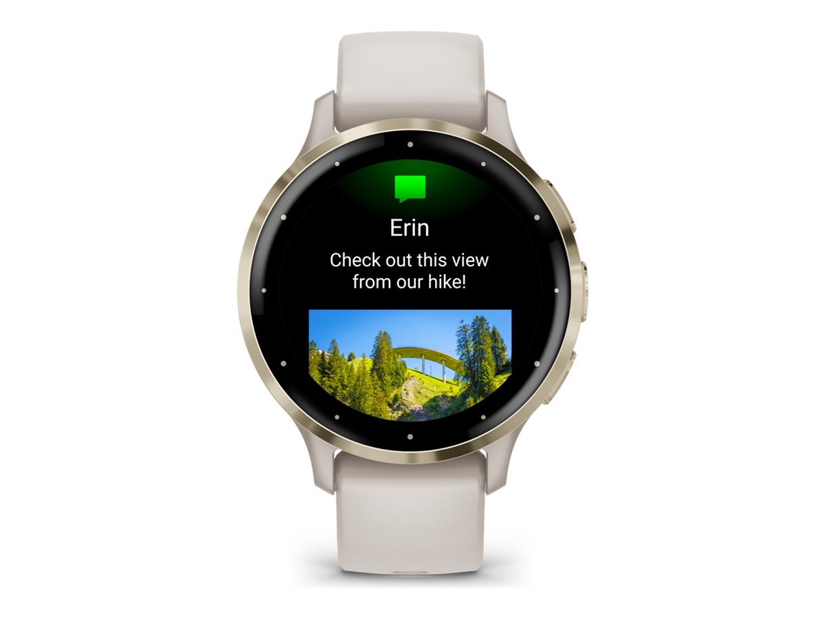 GARMIN Venu 3S Smartwatch elfenbein, softgold
