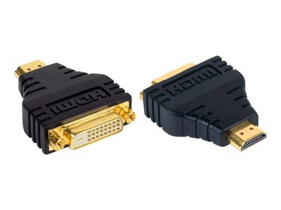TECHLY Adapter HDMI Buchse auf DVI-D 24+1 Dual Link Stecker schwarz