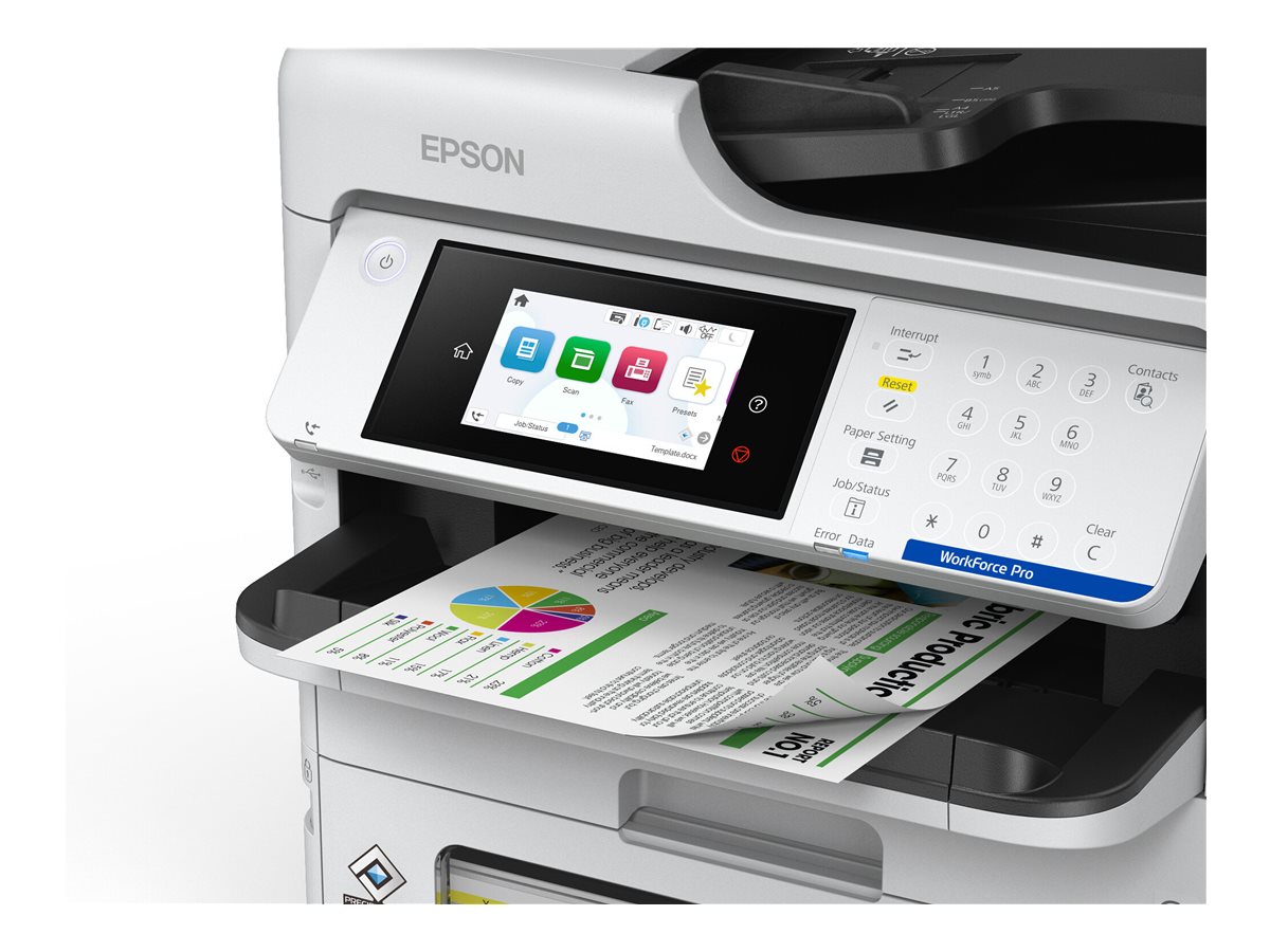 EPSON WorkForce Pro EMC800RDWF Inkjet Multifunction Printer 25ppm BAM