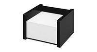 WEDO Zettelbox Black Office schwarz inkl. 500 Notizen weiÃ