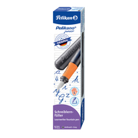 Pelikan Pelikano® Junior Patronenfueller antrazit/orange L (fuer Linkshaender) Pelikan Pelikano® Junior Patronenfueller antrazit/orange L (fuer Linkshaender)
