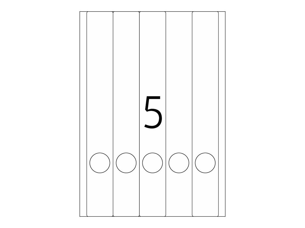 HERMA Ordneretiketten 4830 weiß, 25 Blatt