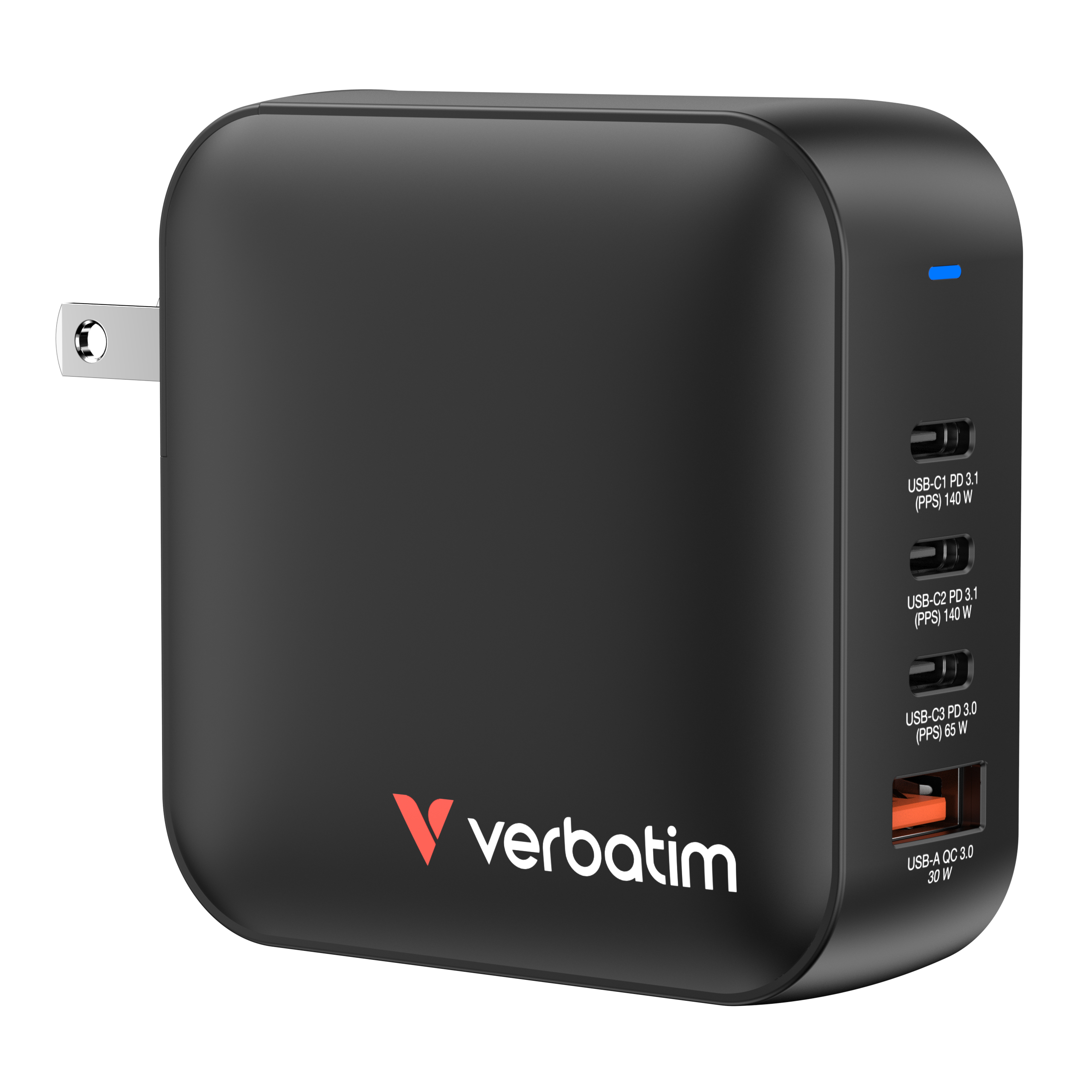 Verbatim Mini GaN Charger 4 Port 165W