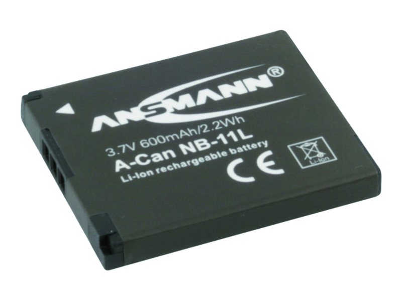 ANSMANN Akku fuer Kameras A-Can NB 11L Lithium-Ionen 600 mAh ANSMANN Akku fuer Kameras A-Can NB 11L Lithium-Ionen 600 mAh
