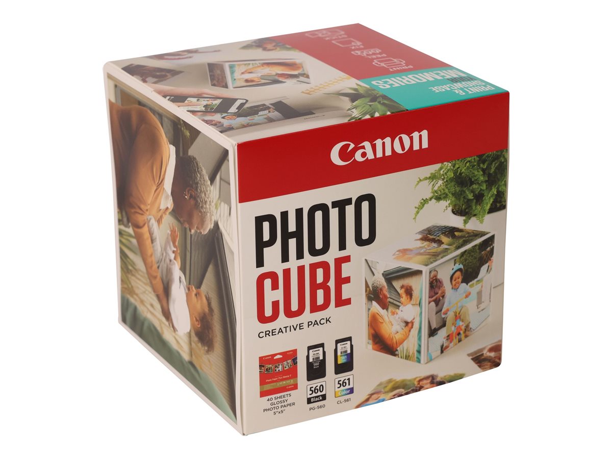 CANON PG-560/CL-561 Ink Cartridge Photo Cube Creative Pack White Blue CANON PG-560/CL-561 Ink Cartridge Photo Cube Creative Pack White Blue