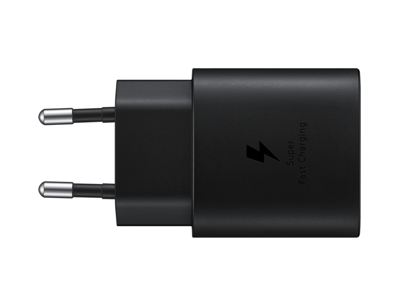 Samsung - EP-TA800 - Quick Charger + CABLE - USB Typ C- 25W - Black BULK Samsung - EP-TA800 - Quick Charger + CABLE - USB Typ C- 25W - Black BULK