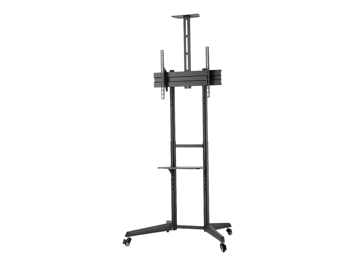 NEOMOUNTS Mobile Floor Stand incl. AV- and cam shelf height adjustable 128,5-145cm