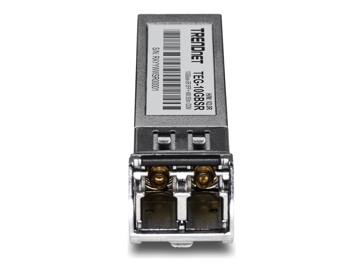 TRENDNET TEG-10GBSR 10GBASE-LR SFP+ Multi-Mode LC 400M with DDM TRENDNET TEG-10GBSR 10GBASE-LR SFP+ Multi-Mode LC 400M with DDM