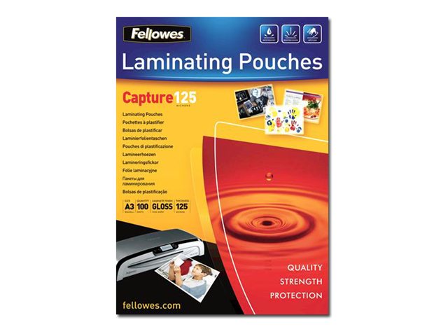 100 Fellowes Capture125 ImageLast Laminierfolien glÃ¤nzend fÃ¼r A3 125 micron