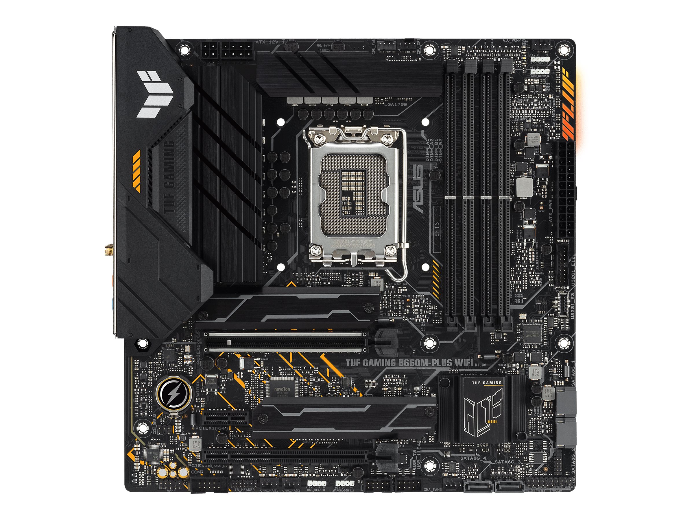 ASUS TUF GAMING B660MPLUS WIFI D4 LGA1700 4xDIMM DDR4 mATX 4xSATA 2xM2 1xHDMI 1xDP MB