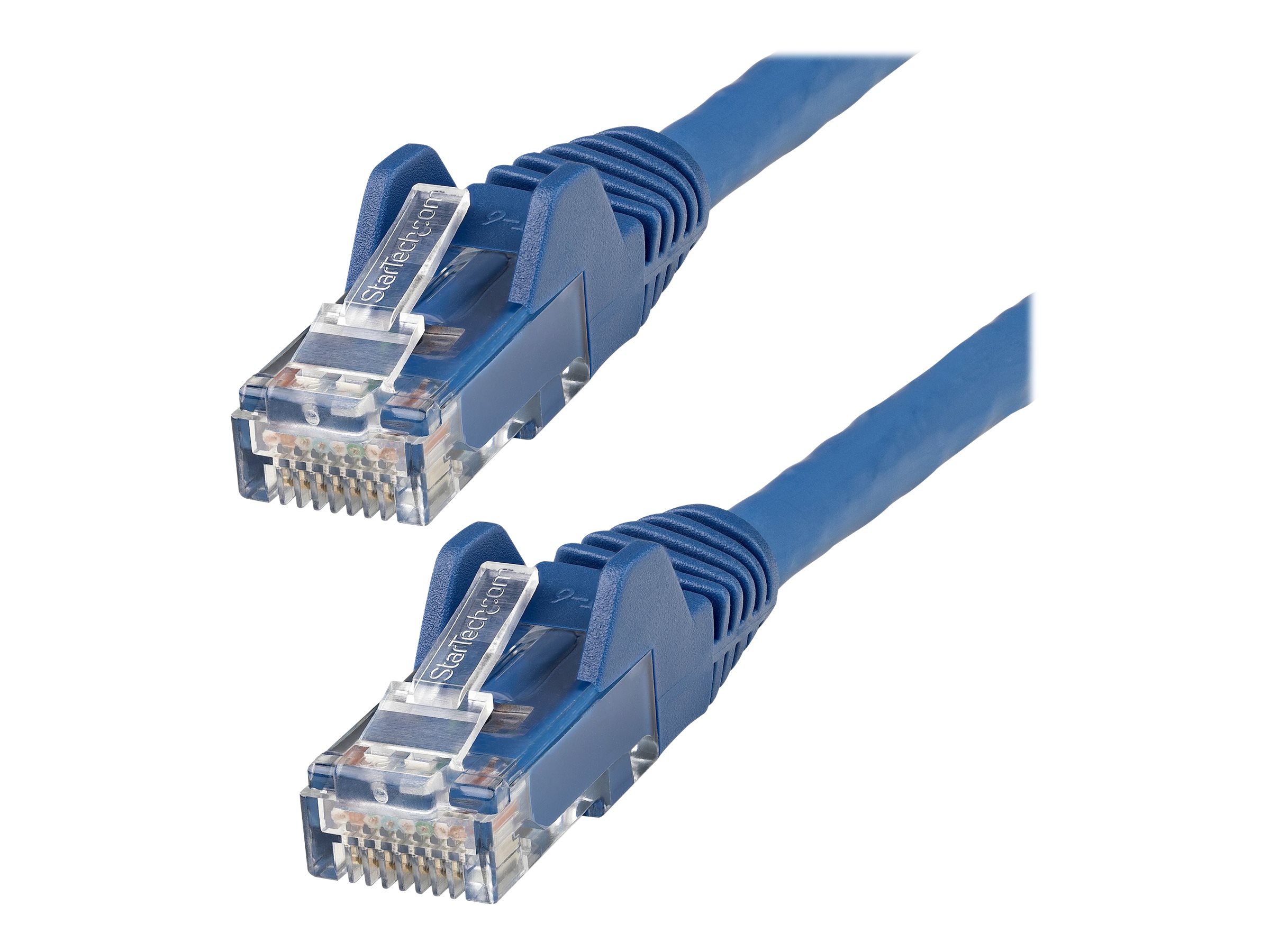 STARTECHCOM 1m LSZH CAT6 Ethernet Cable 10 Gigabit 100W PoE RJ45 UTP Network Patch Cord Snagless Blue ETL Verified