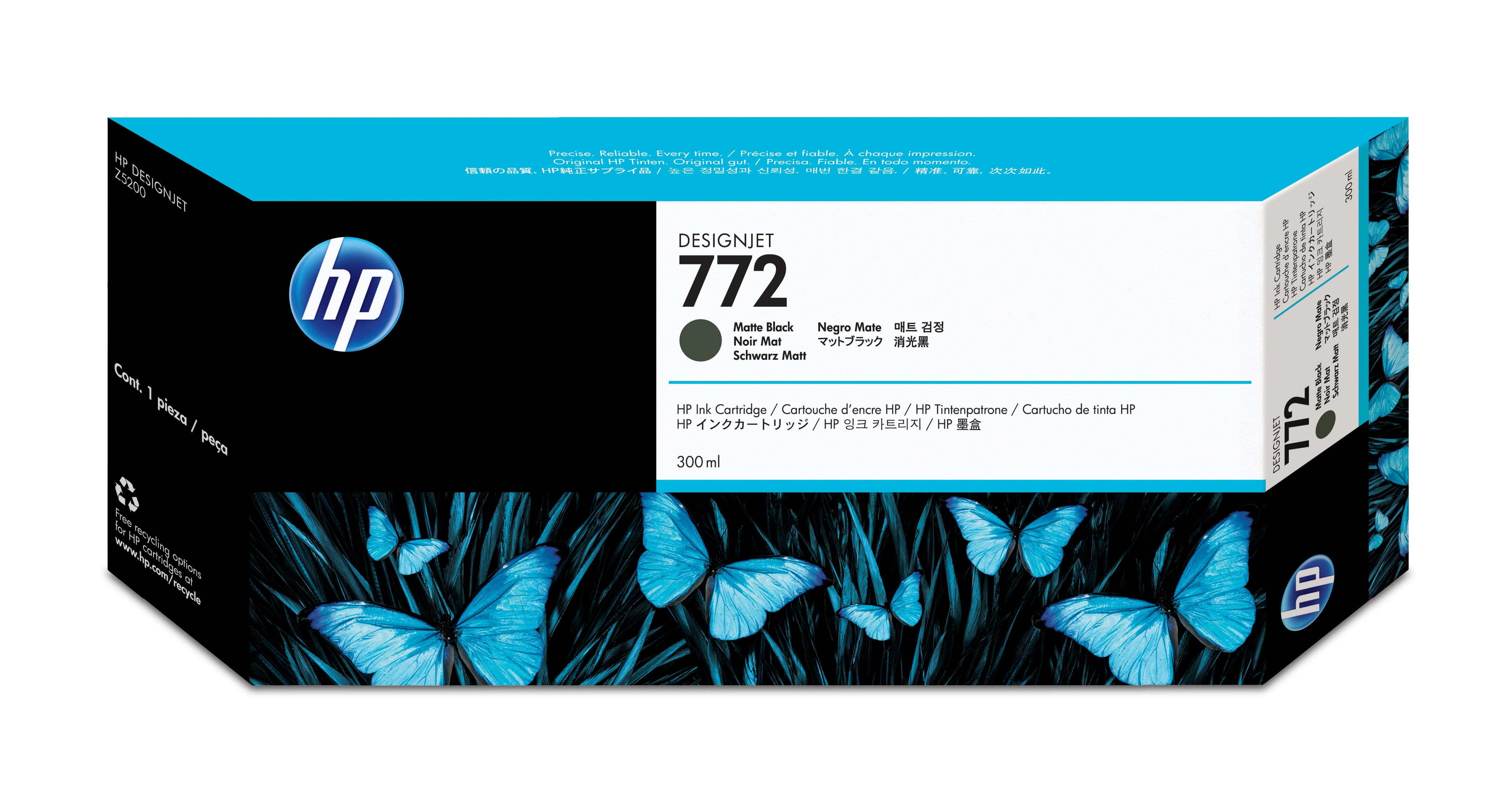 HP 772 original Ink cartridge CN635A matte black standard capacity 300ml 1pack
