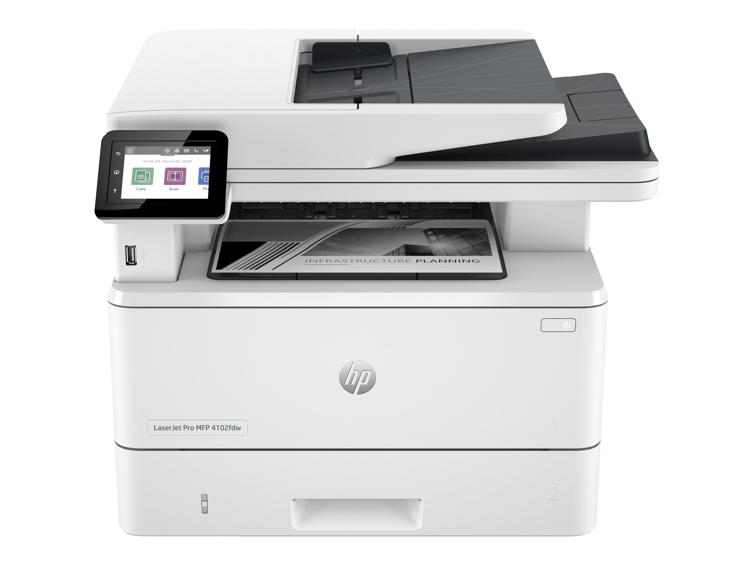 HP LaserJet Pro MFP 4102fdw 4 in 1 LaserMultifunktionsdrucker weiss