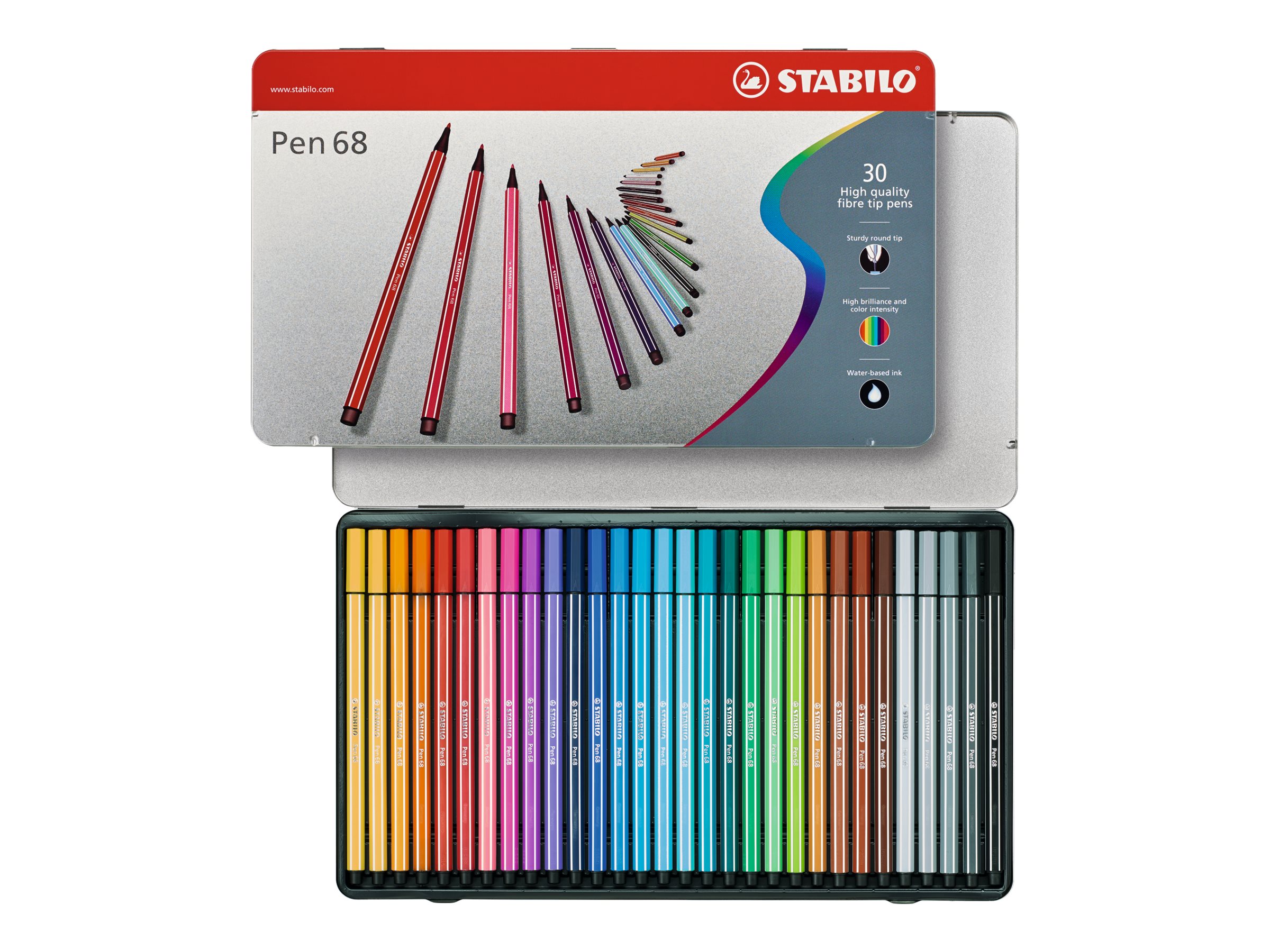 STABILO Pen 68 Filzstifte farbsortiert, 30 St. STABILO Pen 68 Filzstifte farbsortiert, 30 St.