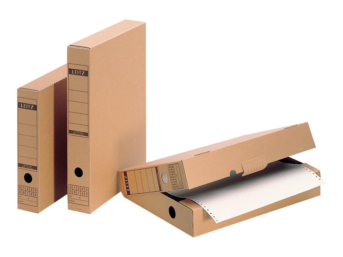 10 LEITZ Archivboxen 6084 braun 7,0 x 26,5 x 32,5 cm
