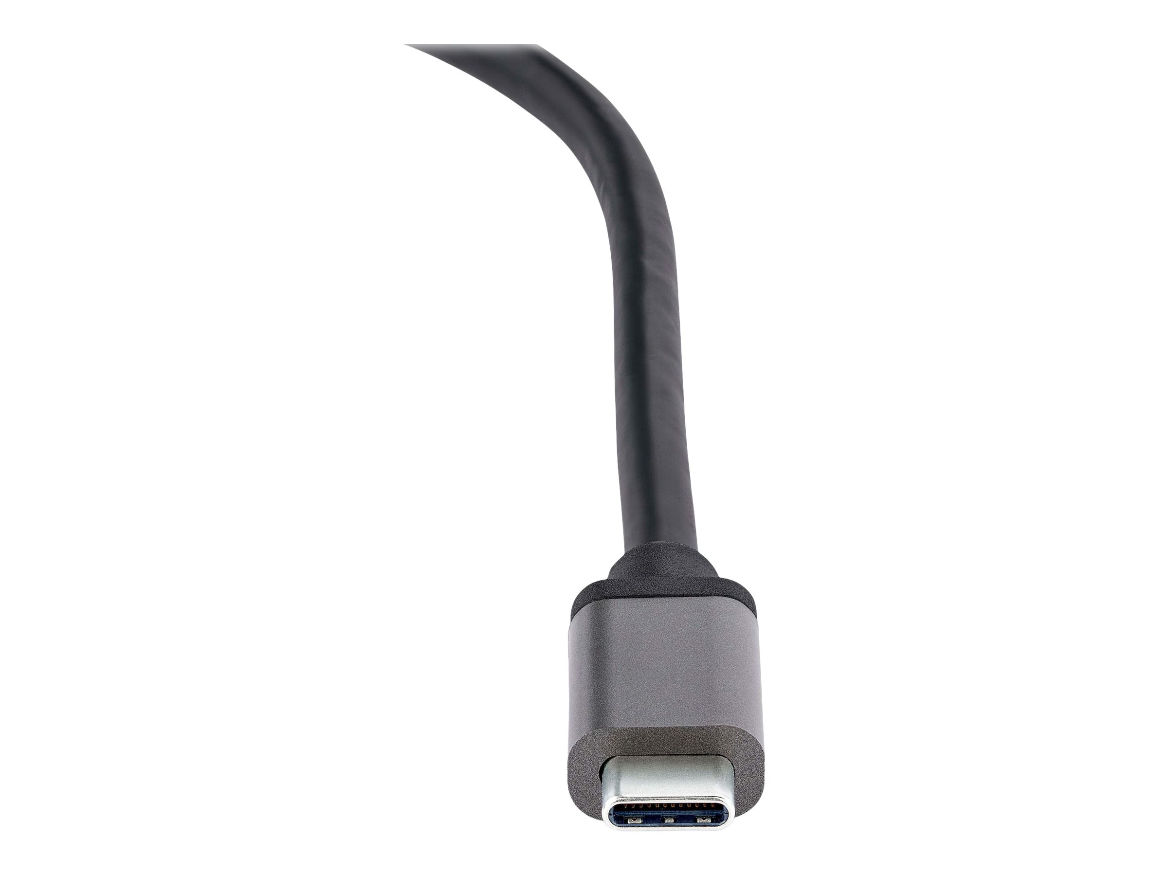StarTech.com 2-Port USB-C MST Hub, USB Type-C to 2x DisplayPort Multi-Monitor Adapter for Laptop, Dual-DP up to 4K 60Hz w/ DP 1.4 Alt Mode & DSC, HDR, 1ft (30cm) Cable, USB Bus-Powered - Multi-Stream Transport Hub (MST14CD122DP) - Video-/Audio-Splitter -
