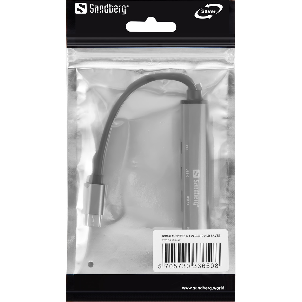 SANDBERG USBC to 3xUSBA2xUSBC SAVER