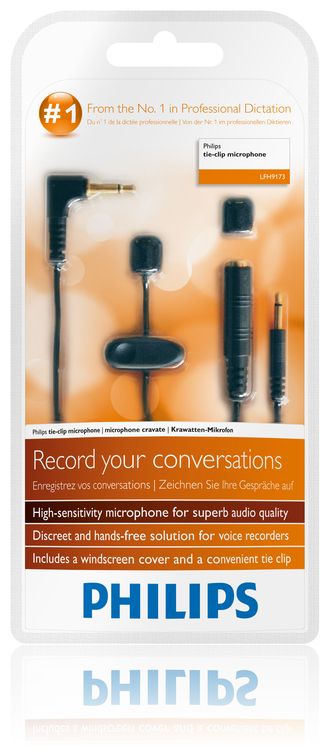 PHILIPS LFH9173 Krawatten Ansteckmikrofon