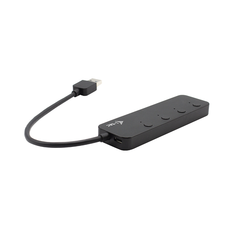 ITEC USB 30 Metal HUB 4 Port mit einzelnen Ein AusSchaltern 4x USB 30 Port mit Unterstuetzung fuer schnelles Aufladen BC 12