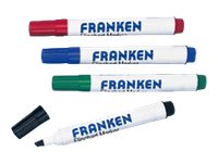 FRANKEN FlipchartMarker farbsortiert 2,0 6,0 mm, 4 St