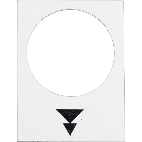 Schneider Electric Bezeichnungsschild 30x40mm weiß Heben langsam-schnell Schneider Electric Bezeichnungsschild 30x40mm weiß Heben langsam-schnell