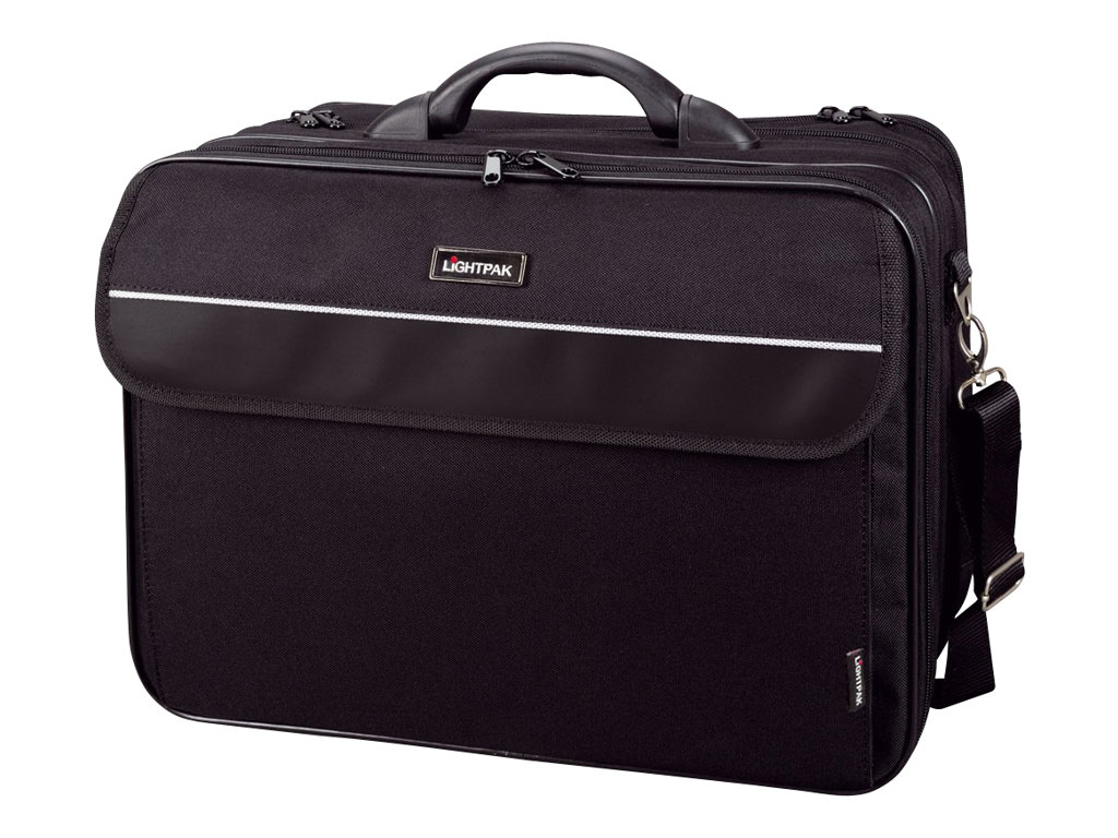LIGHTPAK Laptoptasche CORNICHE Kunstfaser schwarz 46075 bis 43,2 cm (17 Zoll) LIGHTPAK Laptoptasche CORNICHE Kunstfaser schwarz 46075 bis 43,2 cm (17 Zoll)