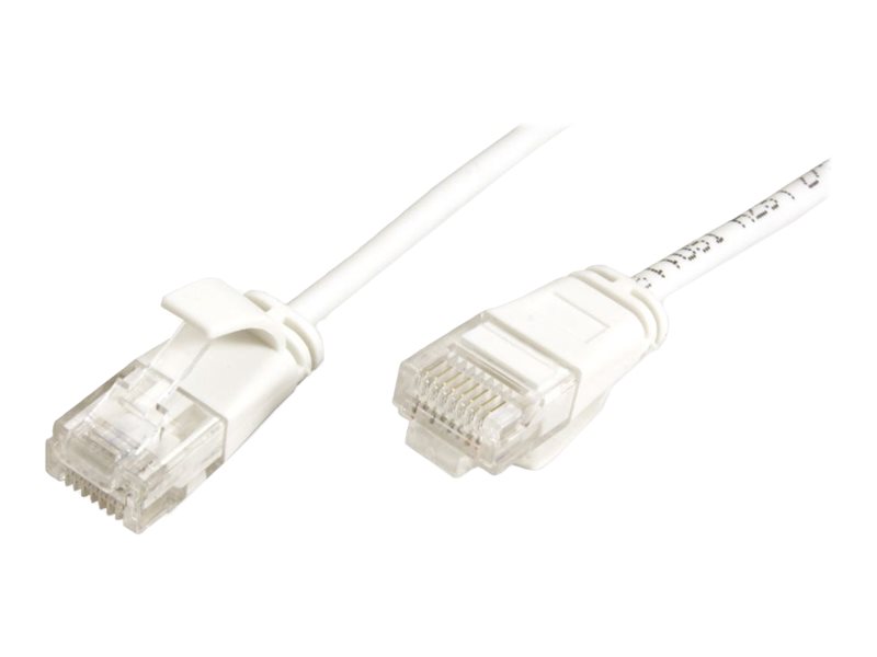 ROLINE UTP DataCenter Patchkabel Kat.6A Class EA LSOH slim weiss 0,15m