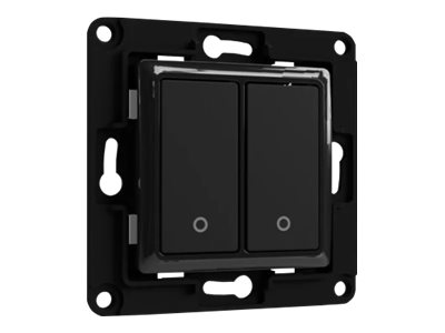 Shelly WS2 - Wall Switch 2 - Wandtaster 2-fach - Schwarz Shelly WS2 - Wall Switch 2 - Wandtaster 2-fach - Schwarz