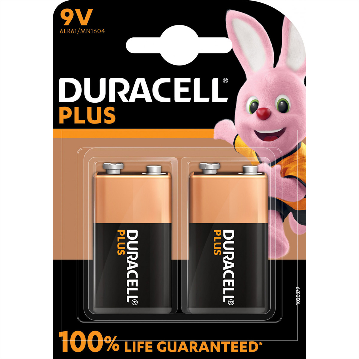 2 DURACELL Batterien PLUS E-Block 9,0 V