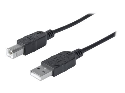 MANHATTAN Hi-Speed USB 2.0 Anschlusskabel 3m schwarz USB 2.0 Standard-A-Stecker auf USB 2.0 Standard-B-Stecker MANHATTAN Hi-Speed USB 2.0 Anschlusskabel 3m schwarz USB 2.0 Standard-A-Stecker auf USB 2.0 Standard-B-Stecker