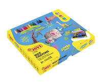 JOVI Jumbo Easy Grip Sparbox Wachsmalstifte farbsortiert, 300 St