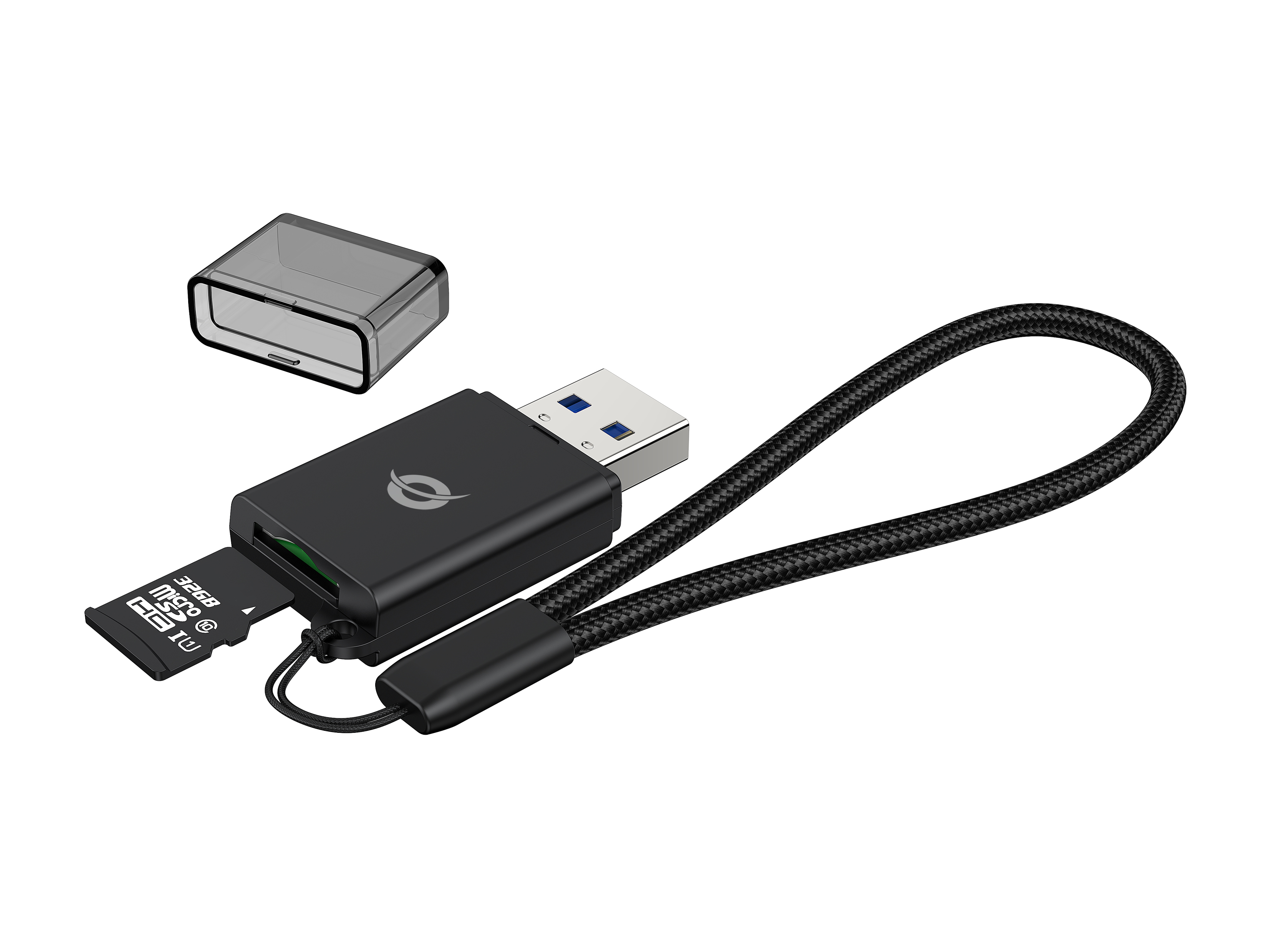 CONCEPTRONIC Kartenleser USBA30TFMicroSD30 schwarz