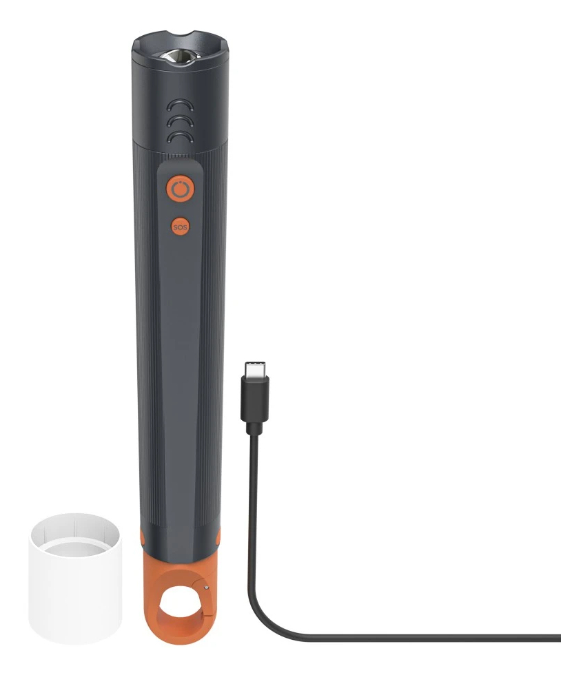 Hama LED-Taschenlampe FLX1200-C grau 21,0 cm 1200 Lumen