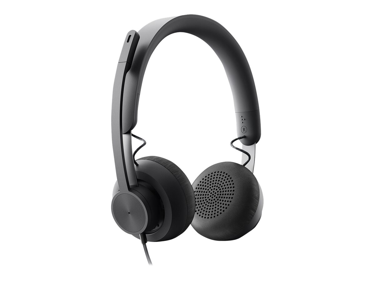 LOGITECH Zone Wired Headset onear wired USBC graphite