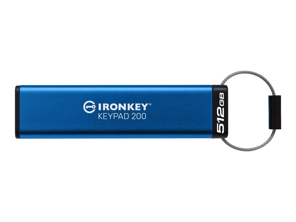 KINGSTON 512GB IronKey Keypad 200 FIPS 140-3 Lvl 3 Pending AES-256 Encrypted