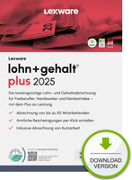 LEXWARE ESD lohn+gehalt plus 2025 unbegrenzte Laufzeit Download ABO