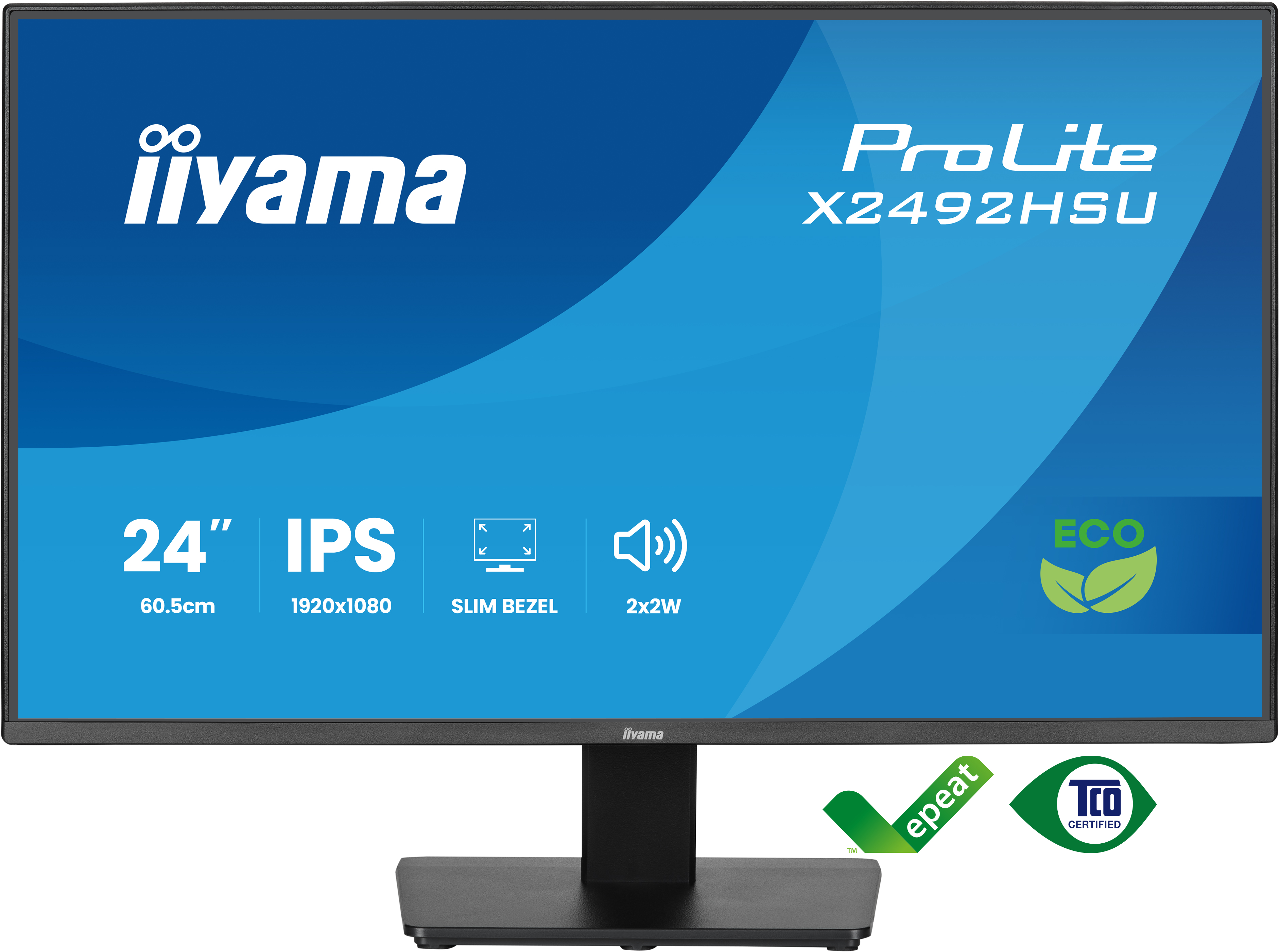 Iiyama ProLite X2492HSU-B1 24 Zoll 16:10 HDMI DP USB