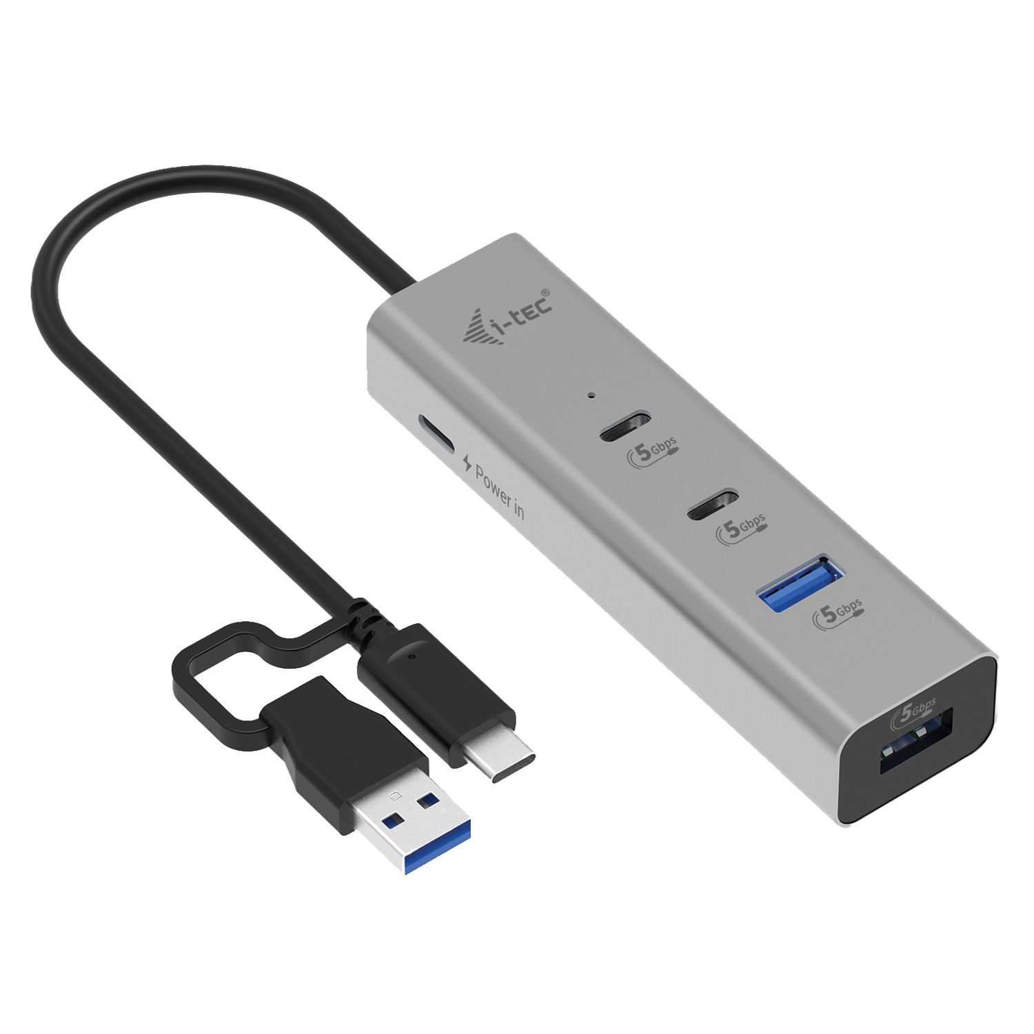 ITEC Universal Charging Metal HUB 2x USBC 32 Gen1 2x USBA 32 Gen1 1x USBC PD 85W