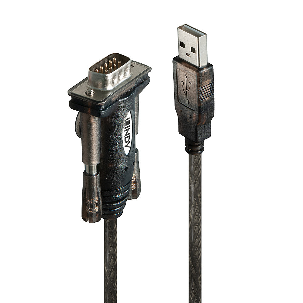 LINDY USB Seriell 9 Pin Konverter Lite, Bus powered