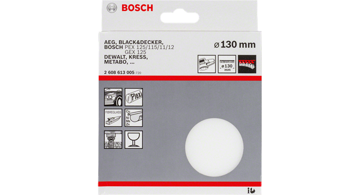 Bosch Polierschwamm für Kunststoff Stein Metall