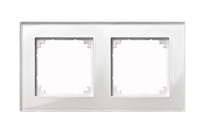 Merten Echtglasrahmen M-PLAN 489219 2f. Brillantweiß