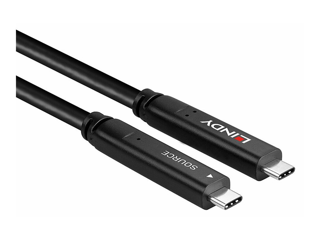 LINDY 10m USB 3.2 Gen 2 & DP 1.4 Typ C Hybridkabel LINDY 10m USB 3.2 Gen 2 & DP 1.4 Typ C Hybridkabel