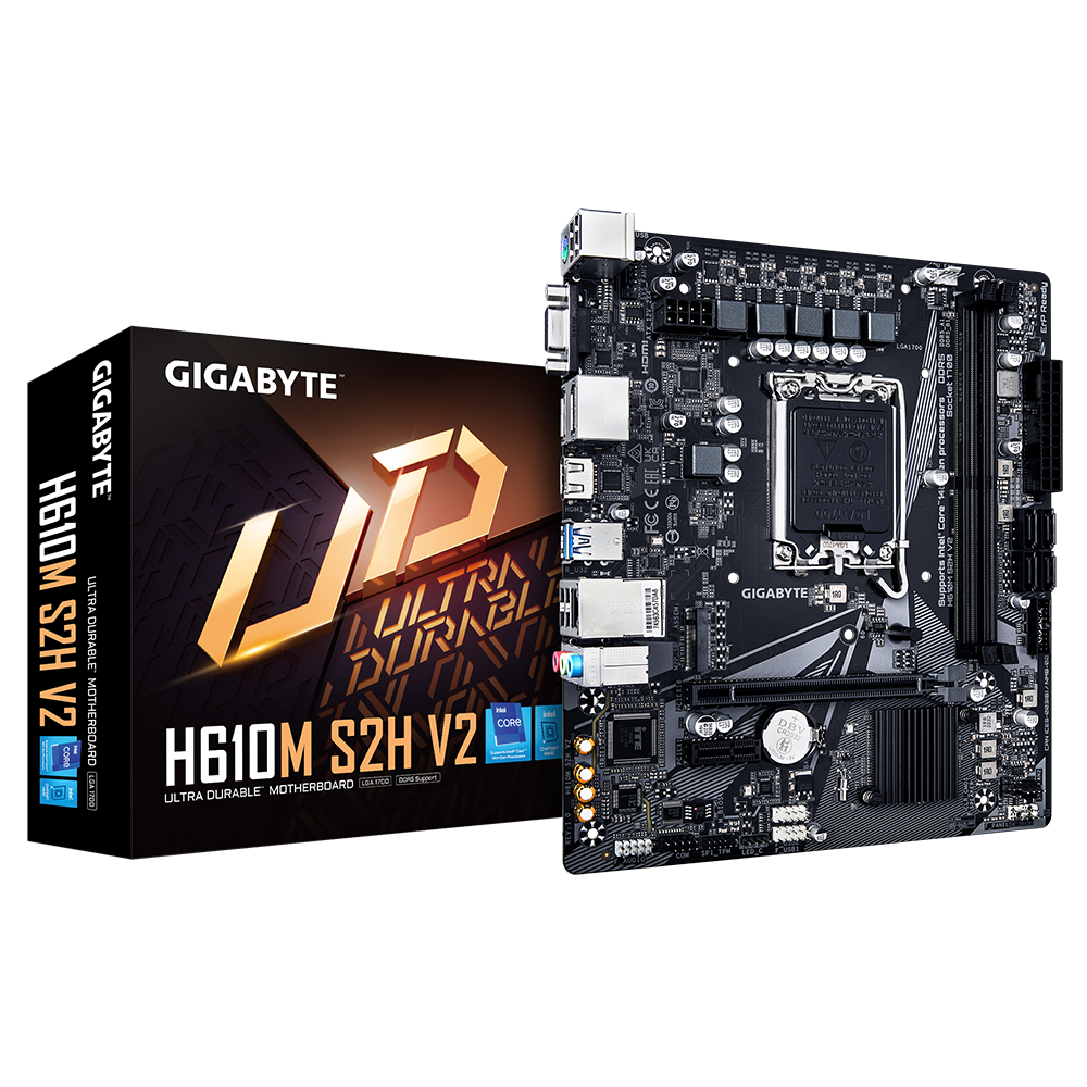 GIGABYTE H610M S2H V2 LGA1700 2xDDR5 4xSATA 1xM2