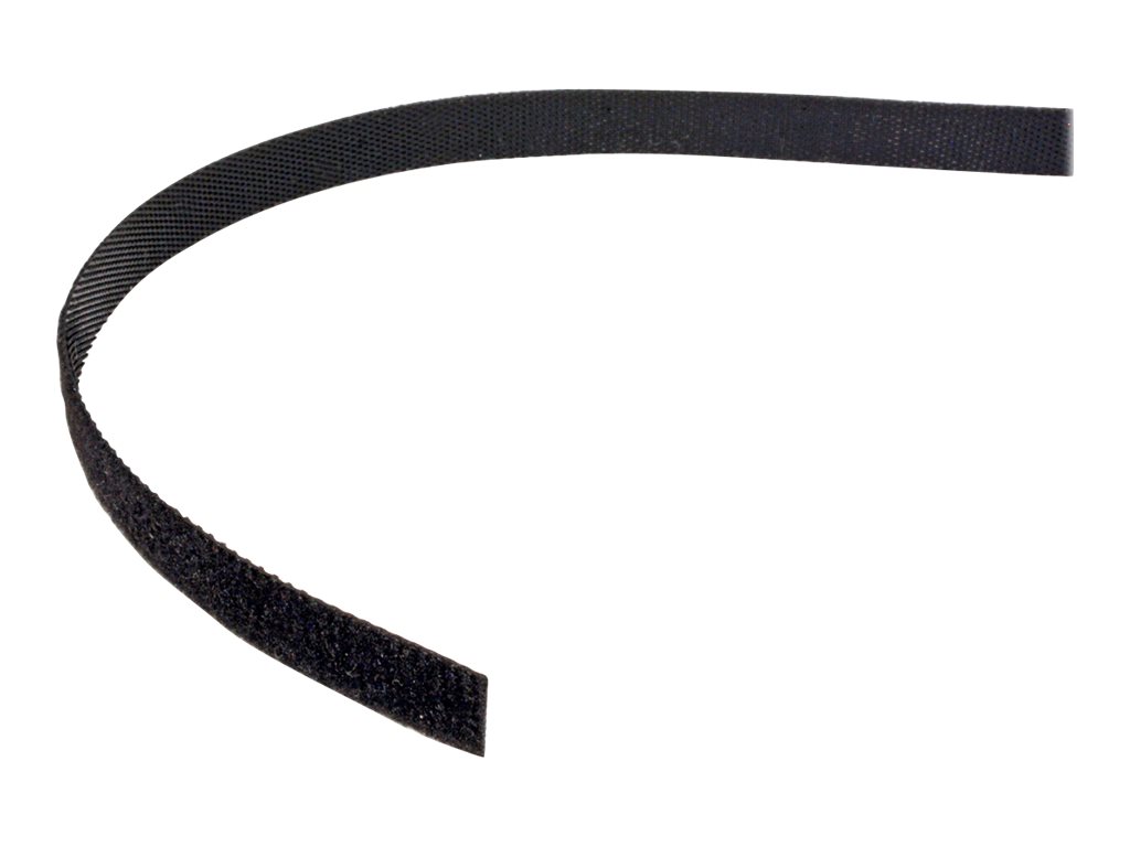 VALUE Klettband auf Rolle 10mm schwarz 25m
