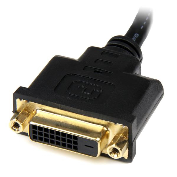 STARTECHCOM 8in HDMI to DVID Video Cable Adapter HDMI Male to DVI Female