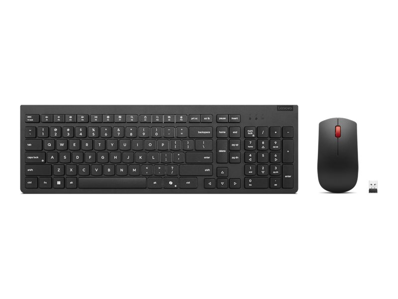 LENOVO Essential Wireless Combo Keyboard & Mouse Gen2 Black-German LENOVO Essential Wireless Combo Keyboard & Mouse Gen2 Black-German